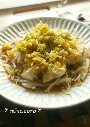 mレンジDE蒸し鶏の香味ソース-レシピのメイン写真