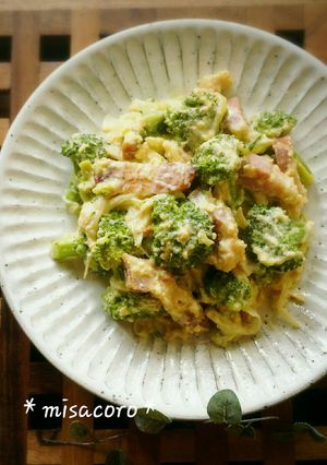 mブロッコリーのカルボナーラ風サラダ-レシピのメイン写真