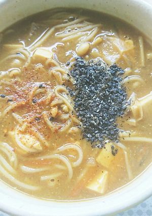♥残ったお味噌汁で♥カレーにゅうめん♥-レシピのメイン写真