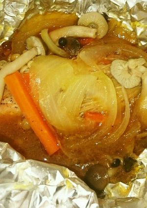 きのこと鮭のバターホイル焼き-レシピのメイン写真