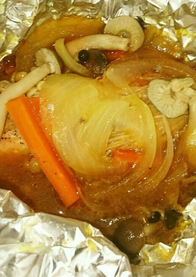 きのこと鮭のバターホイル焼き-レシピのメイン写真