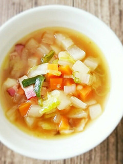からだぽかぽか生姜と具沢山のおかずスープ-レシピのメイン写真