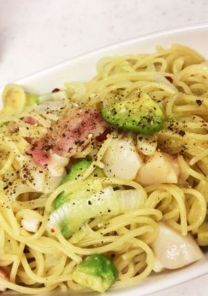 貝柱とアボカドのペペロンチーノ-レシピのメイン写真