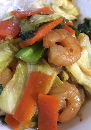 あり合わせ野菜とエビの炒めもの-レシピのメイン写真