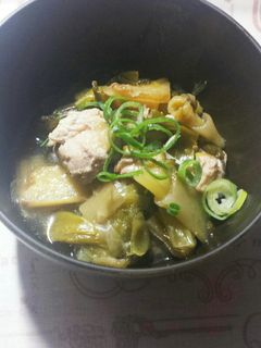 あんじょうネギとさくらどりのしょうが煮-レシピのメイン写真