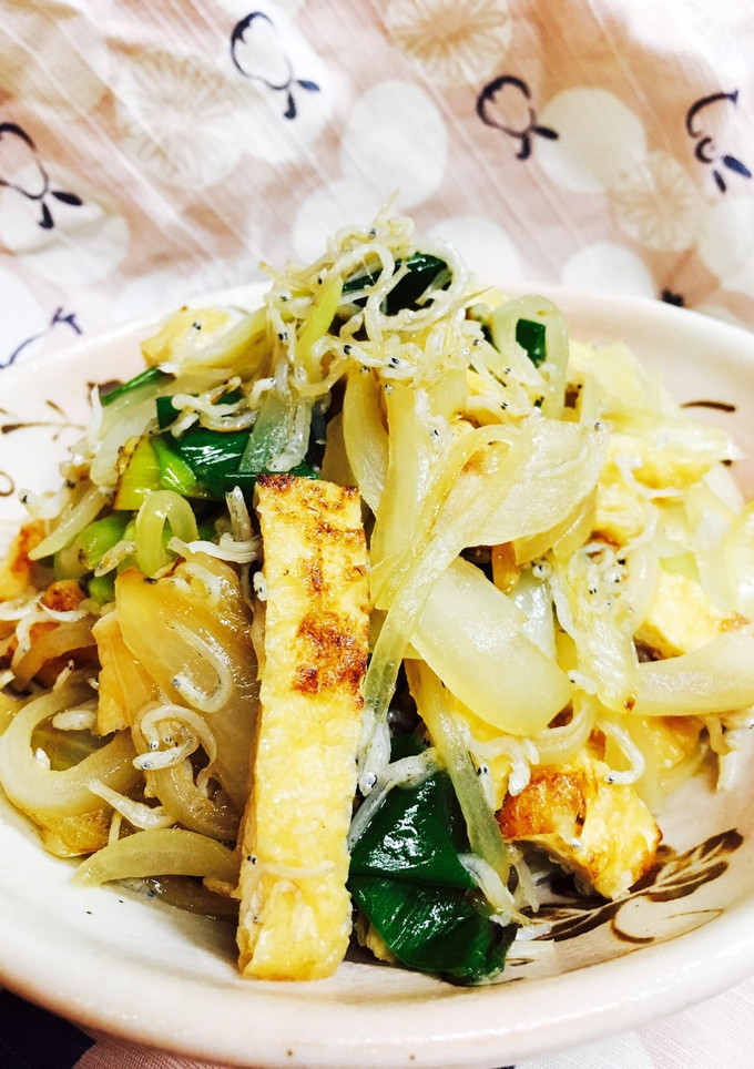 ☆ご飯が進む！ネギと薄揚げのしらす炒め☆-レシピのメイン写真