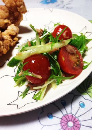 ツナ缶とお好きな野菜で！簡単サラダ☆-レシピのメイン写真