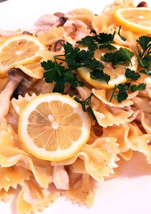 レモンクリームとキノコのパスタ-レシピのメイン写真