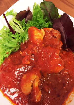 旦那も大好き♡鶏肉の本格トマト煮込み-レシピのメイン写真