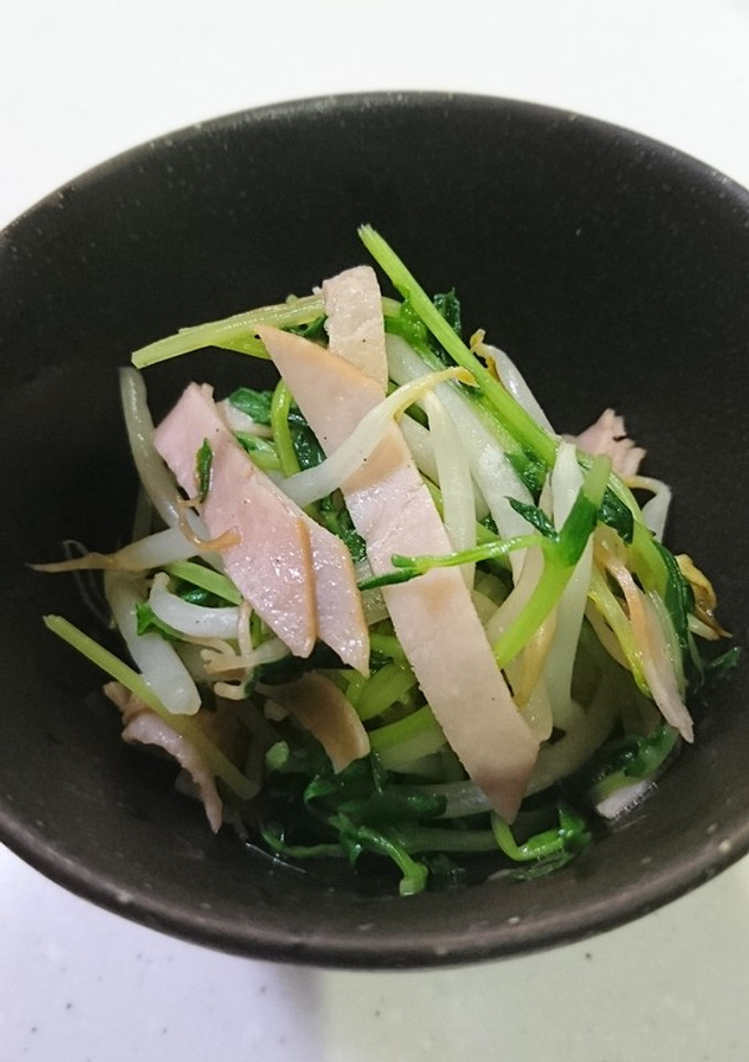 豆苗ともやしの彩り炒め-レシピのメイン写真
