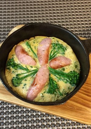 スーパーフードキヌアでオープンオムレツ-レシピのメイン写真