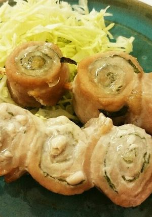 ちょいおつまみ☆豚肉の大葉巻き-レシピのメイン写真