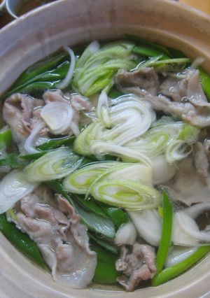葉玉ねぎと生姜で食べる我が家の豚しゃぶ-レシピのメイン写真