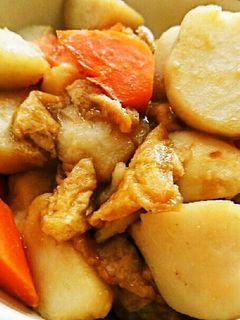 里芋と人参と油揚げの煮物-レシピのメイン写真