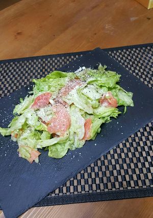 スモークサーモンとレタスのサラダ-レシピのメイン写真