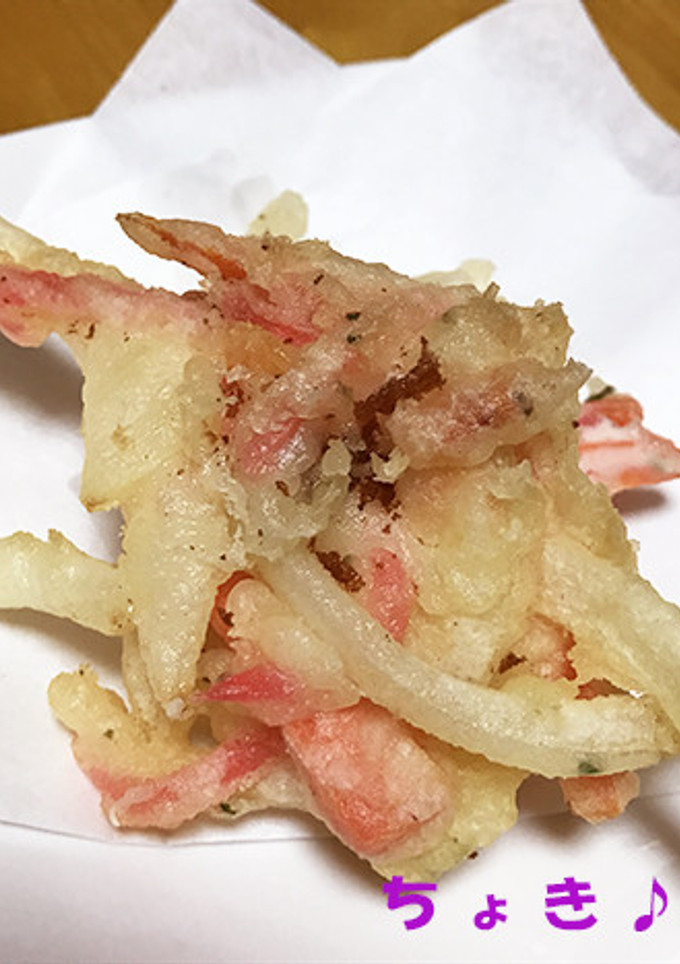 香りを楽しむ♪桜海老たっぷりかき揚げ-レシピのメイン写真