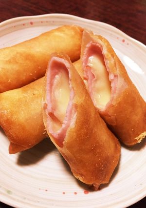 ハムとチーズの春巻き-レシピのメイン写真