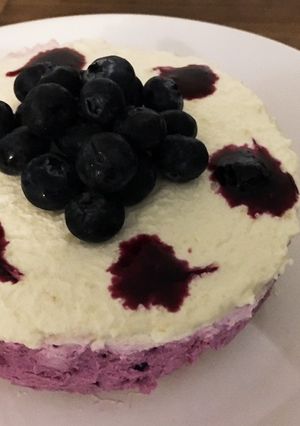 ブルーベリーレアチーズケーキ-レシピのメイン写真