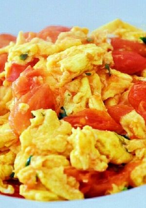 ♪ママな味♪トマト卵の炒め-レシピのメイン写真