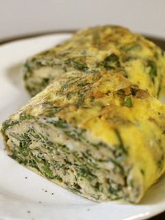 朝食弁当♪簡単ヘルシー♪春菊の卵焼き-レシピのメイン写真