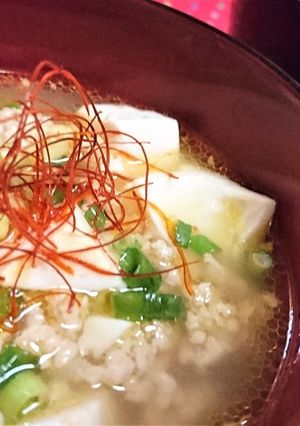 アレンジ★食欲UP【麻婆風お味噌汁】-レシピのメイン写真