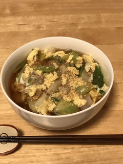 やさしい味♡長ネギの卵とじラーメン-レシピのメイン写真