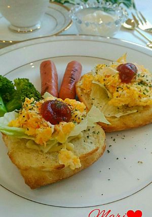 オープンサンドで簡単朝食《クリスケット》-レシピのメイン写真