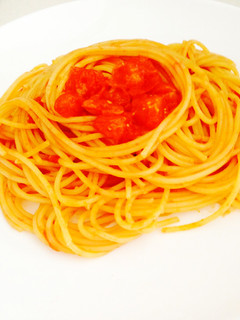 ミニトマトだけで19分パスタ☆簡単-レシピのメイン写真