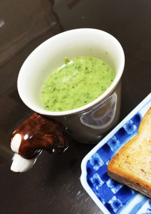 ☆味噌がポイント☆小松菜の簡単ポタージュ-レシピのメイン写真