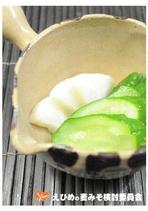 麦味噌でおいしいキュウリのみそ漬け-レシピのメイン写真