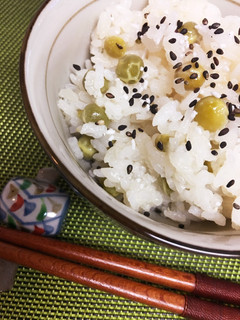 豆ご飯 モッチリふわふわ-レシピのメイン写真