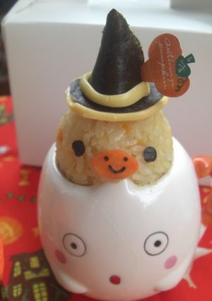 ハロウィン　キイロイトリ　キャラ弁-レシピのメイン写真