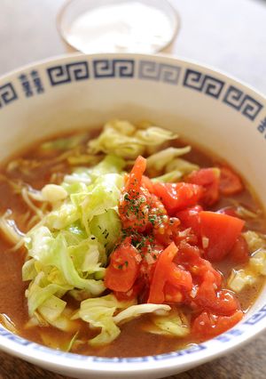 トマトガーリック味噌ラーメン-レシピのメイン写真