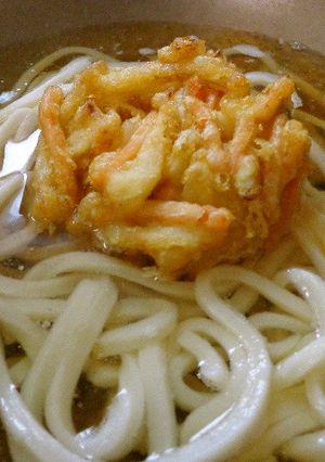 最速のかき揚げうどん-レシピのメイン写真
