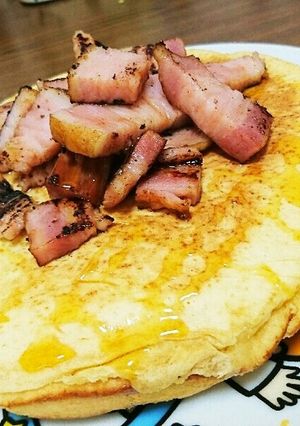 ハニーベーコンのふっくらホットケーキ-レシピのメイン写真