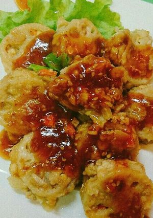 ☆蓮根の豆腐バーグサンド餡たれ(^o^ゞ-レシピのメイン写真