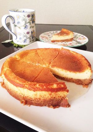 【ヘルシオ】濃厚ベイクドチーズケーキ-レシピのメイン写真