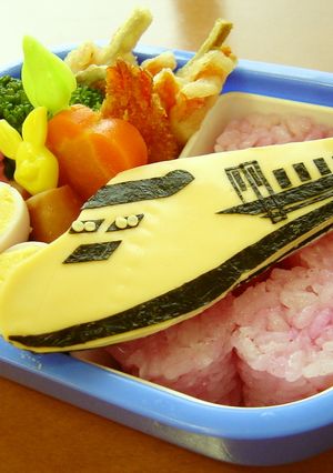 ドクターイエロー☆弁当（キャラ弁）-レシピのメイン写真