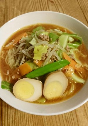 春野菜たっぷり味噌ラーメン♪-レシピのメイン写真