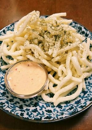 ★フライドうどん★チリチーズマヨ添え-レシピのメイン写真