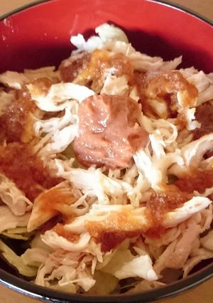 さっぱり、チキンの梅みぞれ丼♪-レシピのメイン写真