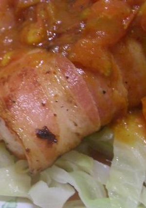 鶏胸肉のベーコン包み焼-レシピのメイン写真