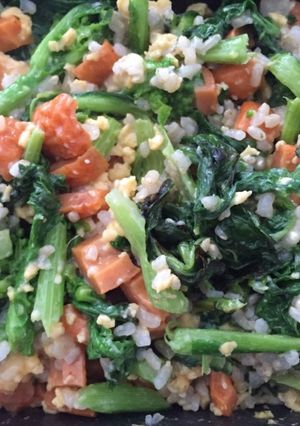 玄米の菜の花炒飯-レシピのメイン写真