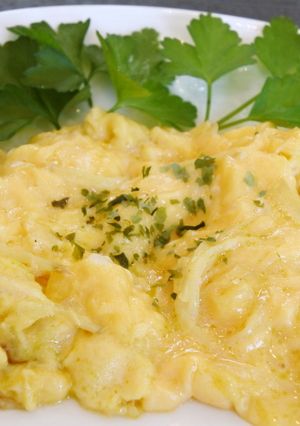 針生姜のクリーミーなスクランブルエッグ❀-レシピのメイン写真