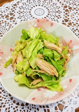 簡単！春キャベツとささみのからし和え-レシピのメイン写真