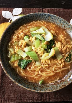 王将ラーメンであんかけ玉子-レシピのメイン写真