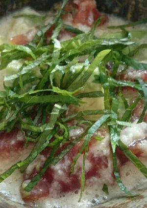 簡単!!マグロとアボカドのやまかけ-レシピのメイン写真