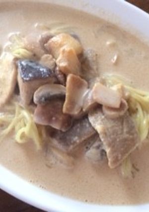 きのこミルクスープno味噌ラーメン-レシピのメイン写真