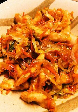 鶏胸肉と野菜のオイスターソース炒め-レシピのメイン写真