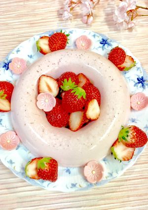 ♡簡単♡苺のパンナコッタ♡-レシピのメイン写真